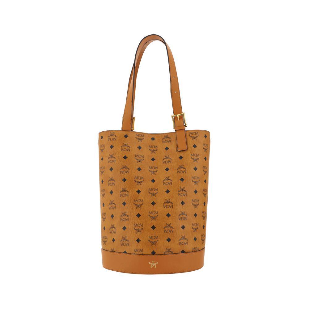 MCM Aren Tote Bucket Bag - Luxour