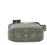 Thumbnail for MCM Klassik Mini Sea Turtle Visetos Mixed Leather Multifunction Crossbody Bag Green - Luxour