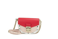 Thumbnail for MCM Patricia Mini Firefly Red Visetos Leather Crossbody Belt Handbag Bag Purse - Luxour