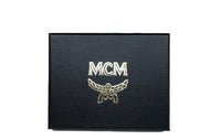 Thumbnail for MCM Spectrum Diamond Mini Neon Yellow Visetos Leather Card Case Holder Wallet - Luxour