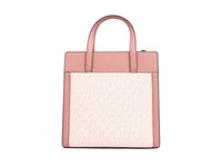 Thumbnail for Michael Kors Cece Small Pink PVC North South Flap Tote Crossbody Bag Purse - Luxour