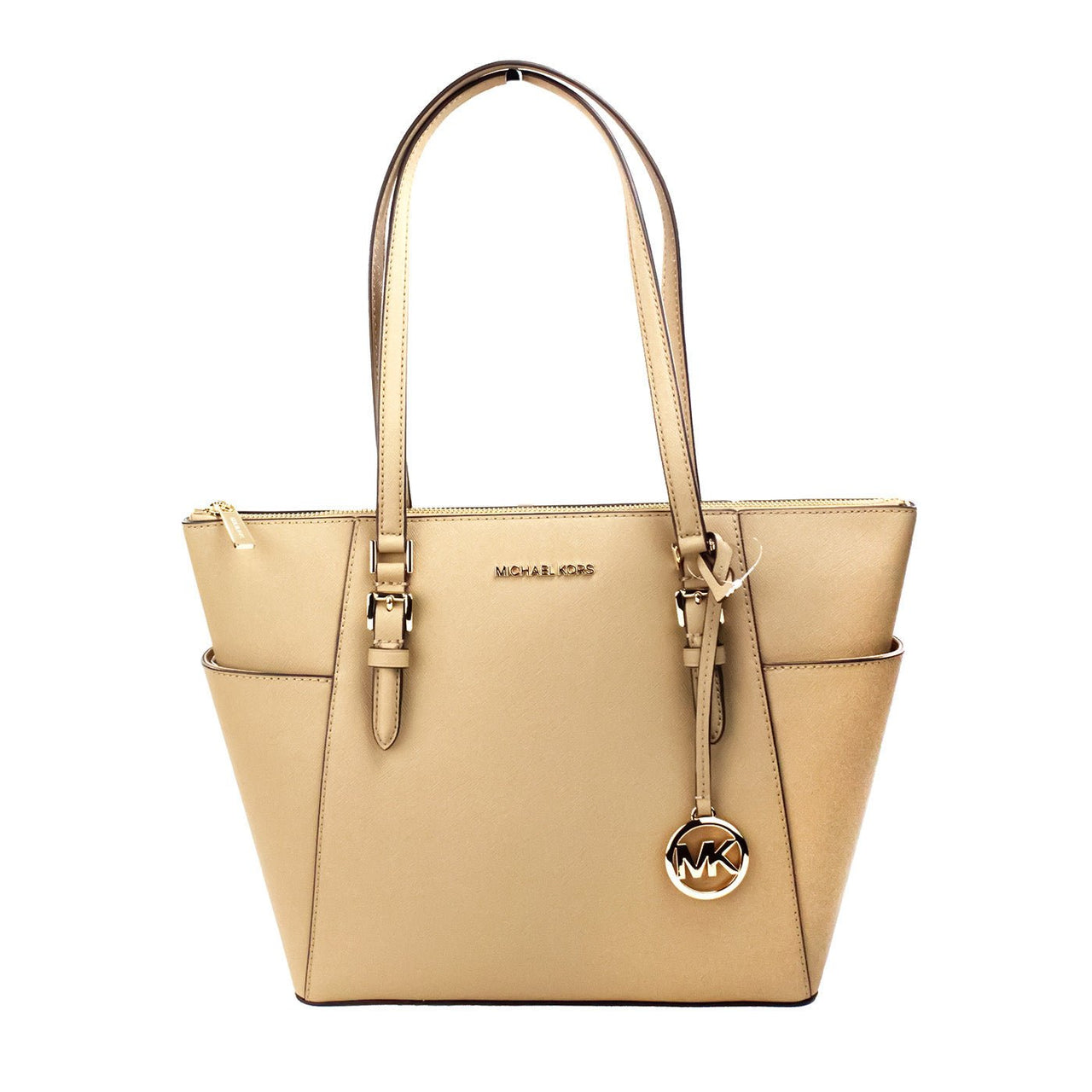 Luxour, Michael Kors - Canvas Beige Tote Bag, 