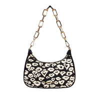 Thumbnail for Michael Kors Cora Medium Heart Print PVC Zip Pouchette Crossbody Bag - Luxour