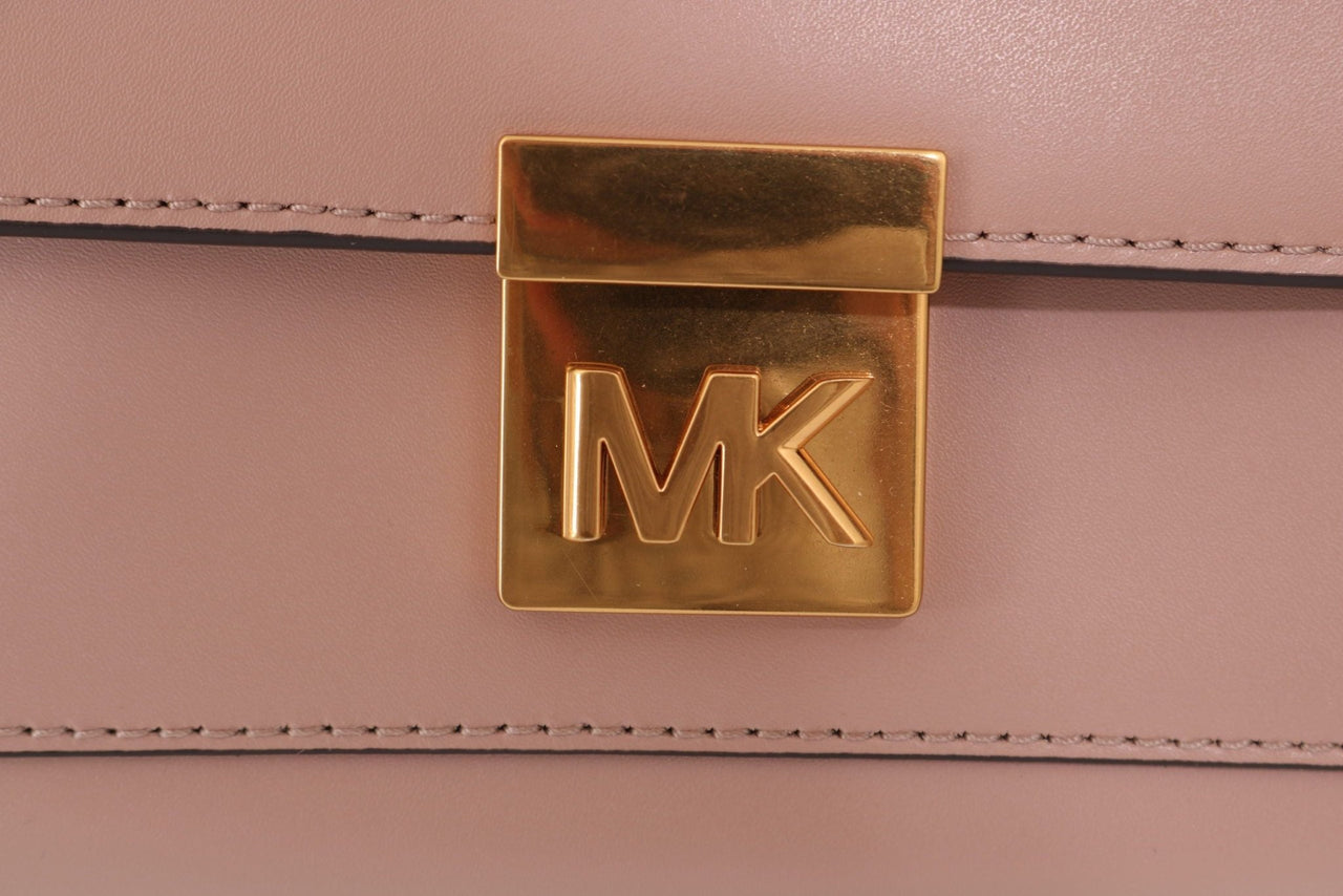 Michael Kors Elegant Pink Leather Mindy Shoulder Bag - Luxour