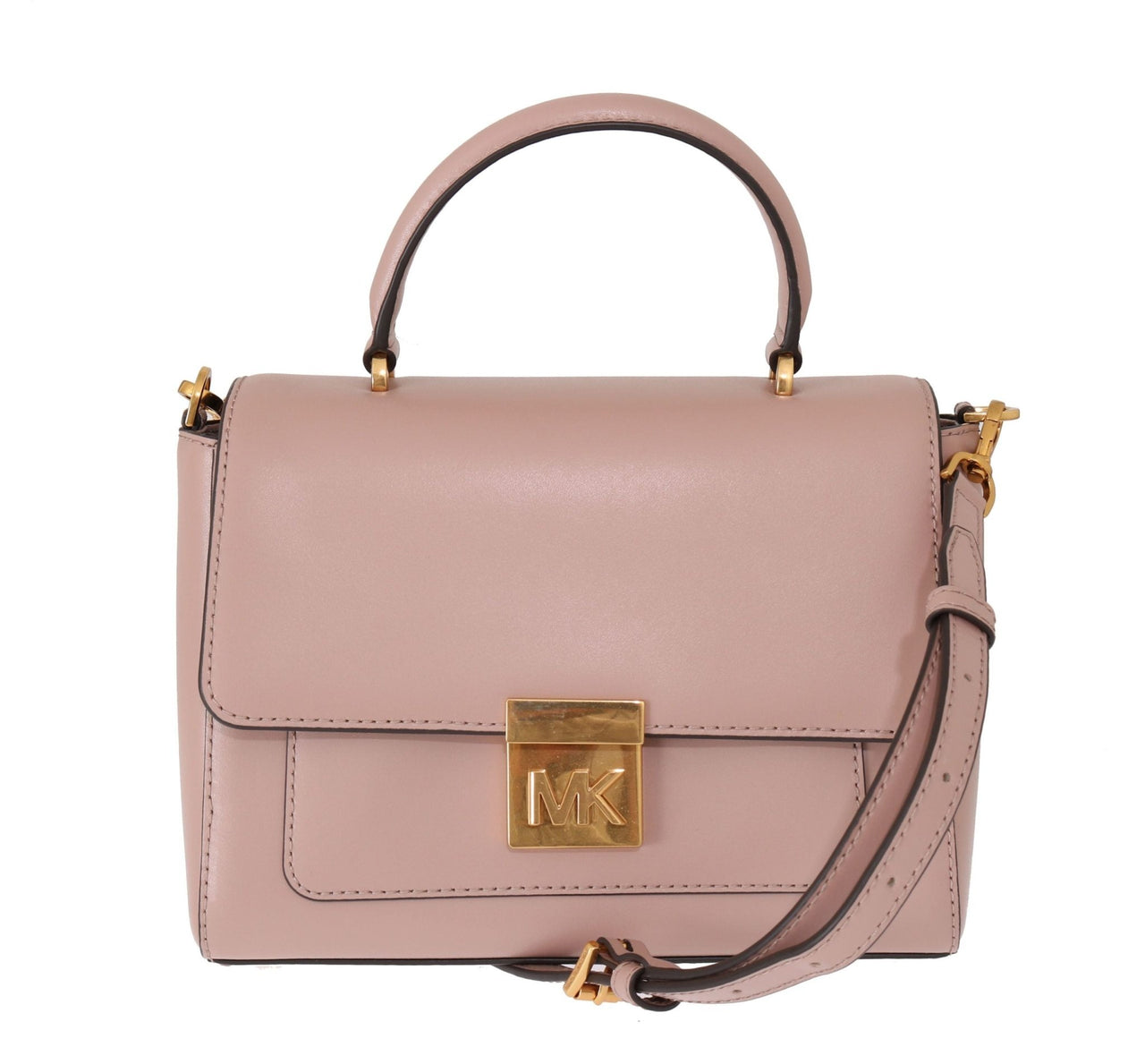 Michael Kors Elegant Pink Leather Mindy Shoulder Bag - Luxour