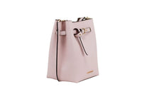 Thumbnail for Michael Kors Emilia Small Powder Blush Pebble Leather Bucket Messenger Handbag - Luxour