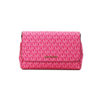 Thumbnail for Luxour, Michael Kors Jet Set Medium Electric Pink Convertible Pouchette Crossbody Bag, 