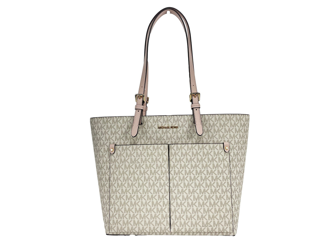 Luxour, Michael Kors - Canvas Beige Tote Bag, 