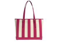 Thumbnail for Michael Kors Jet Set Travel Large TZ Shoulder PVC Tote Bag Purse Pink - Luxour