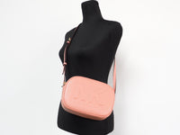 Thumbnail for Michael Kors Jet Set Travel Medium Sherbert Leather Oval Camera Crossbody Bag - Luxour