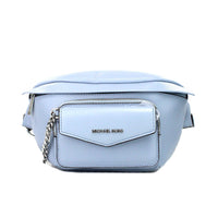 Thumbnail for Michael Kors Maisie Large Pale Blue 2 - n - 1 Waistpack Card Case Fanny Pack Bag - Luxour