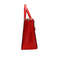 Thumbnail for Michael Kors Mercer Medium Bright Red Pebble Leather Messenger Crossbody Bag - Luxour