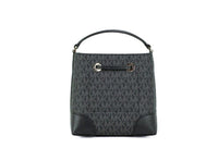 Thumbnail for Michael Kors Mercer Small Black Signature Leather Bucket Crossbody Handbag Purse - Luxour