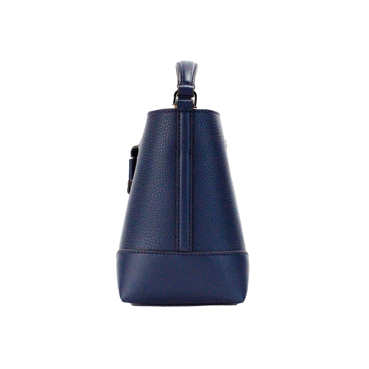 Michael Kors Mercer Small Navy Pebbled Leather Bucket Crossbody Bag Purse - Luxour