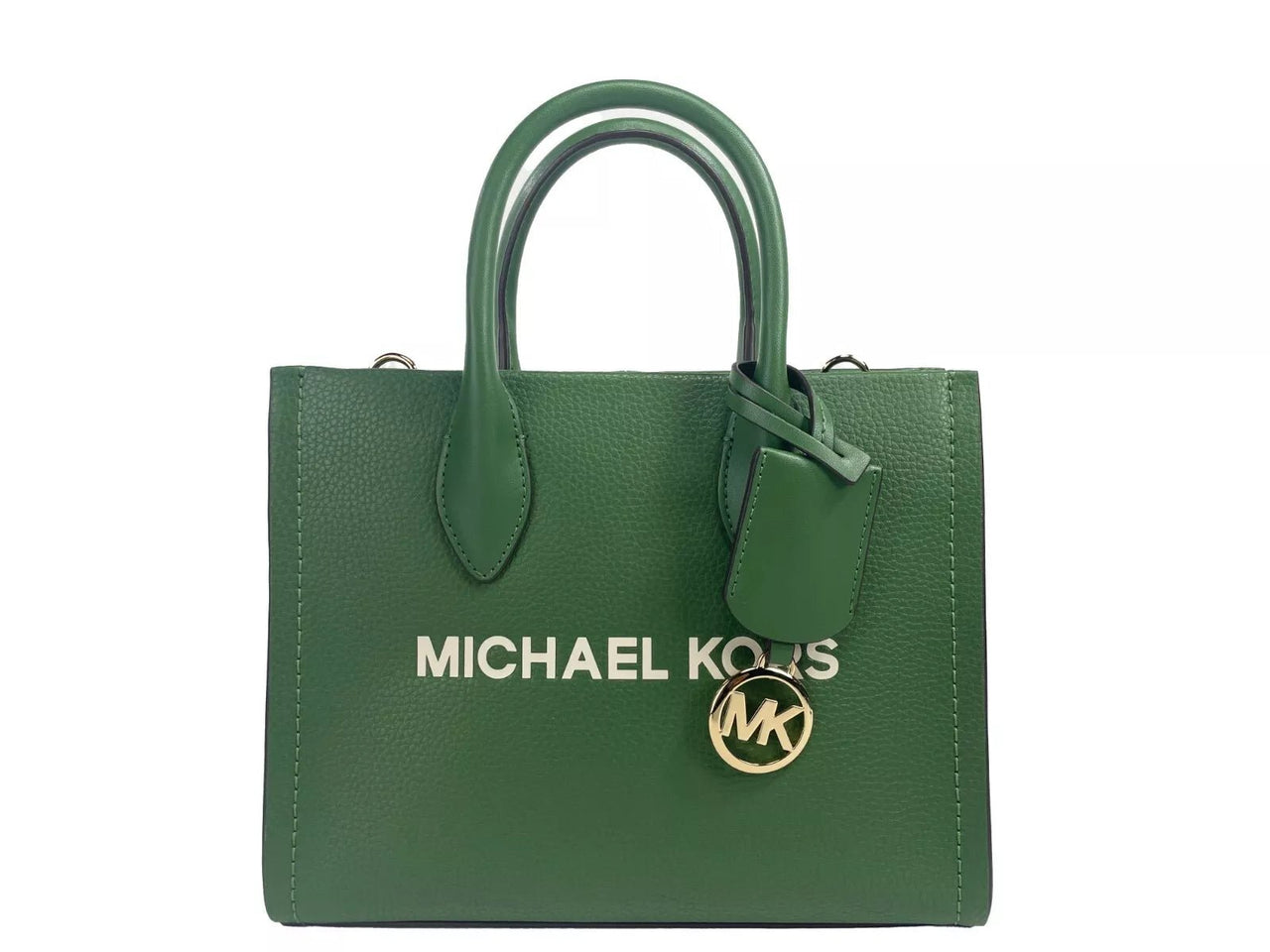 Michael Kors Mirella Small Leather Top Zip Shopper Tote Bag - Luxour