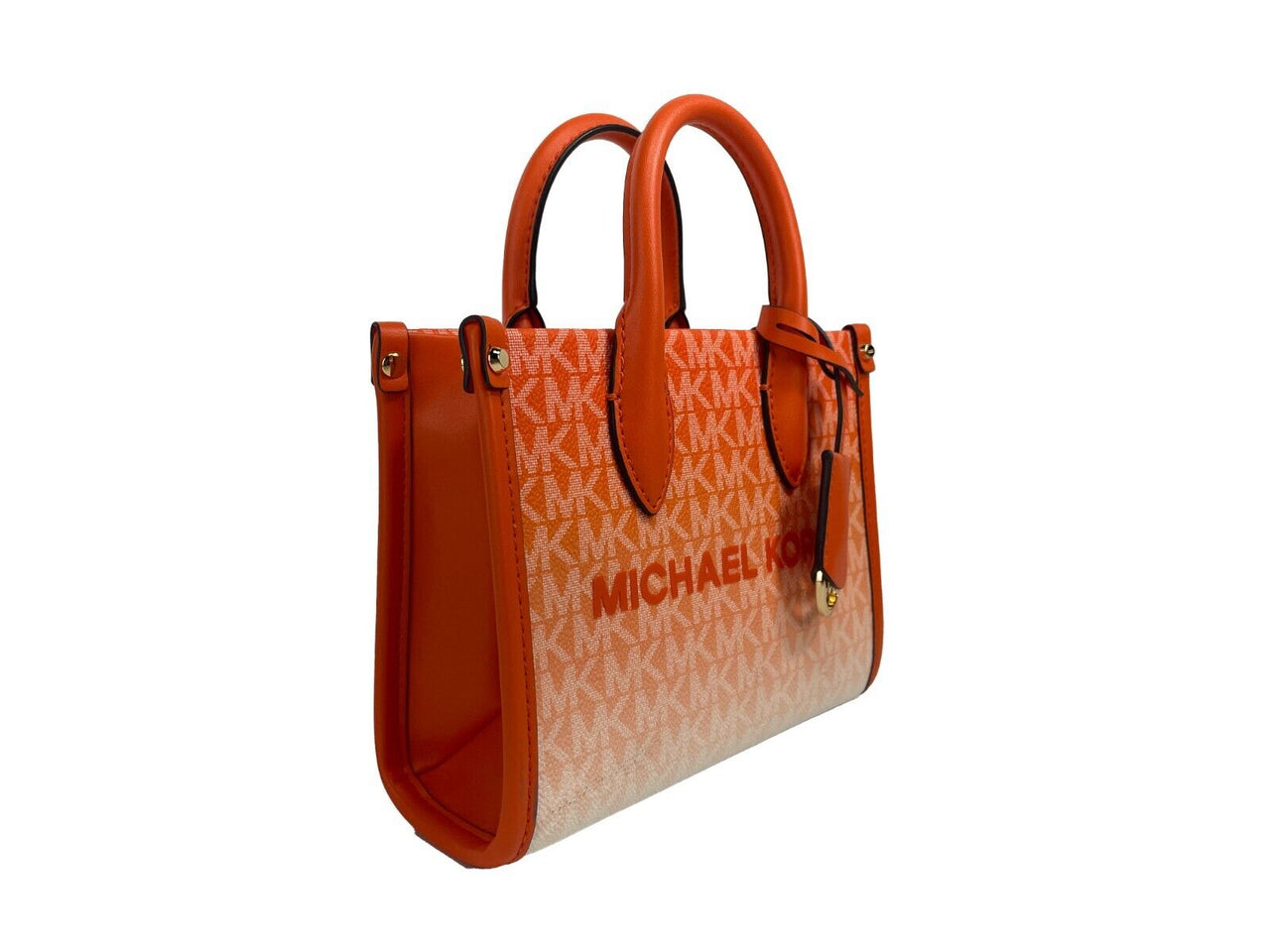 Luxour, Michael Kors Mirella XS Leather Top Zip Shopper Tote Bag, 