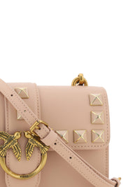 Thumbnail for PINKO Chic Pink Cipria Mini Love Shoulder Bag - Luxour