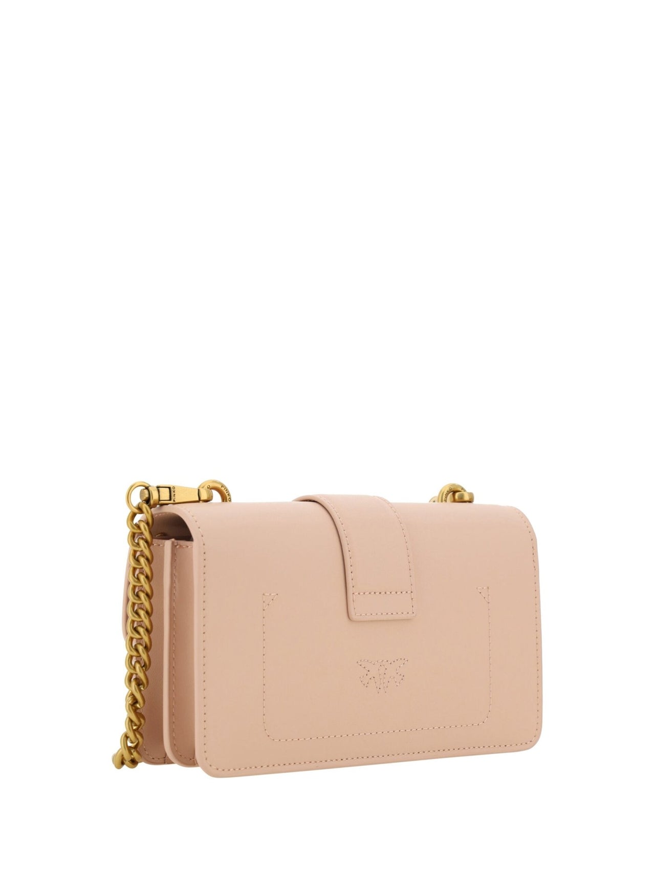 PINKO Chic Pink Cipria Mini Love Shoulder Bag - Luxour