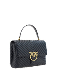 Thumbnail for Luxour, PINKO Elegant Black Calf Leather Handbag, 