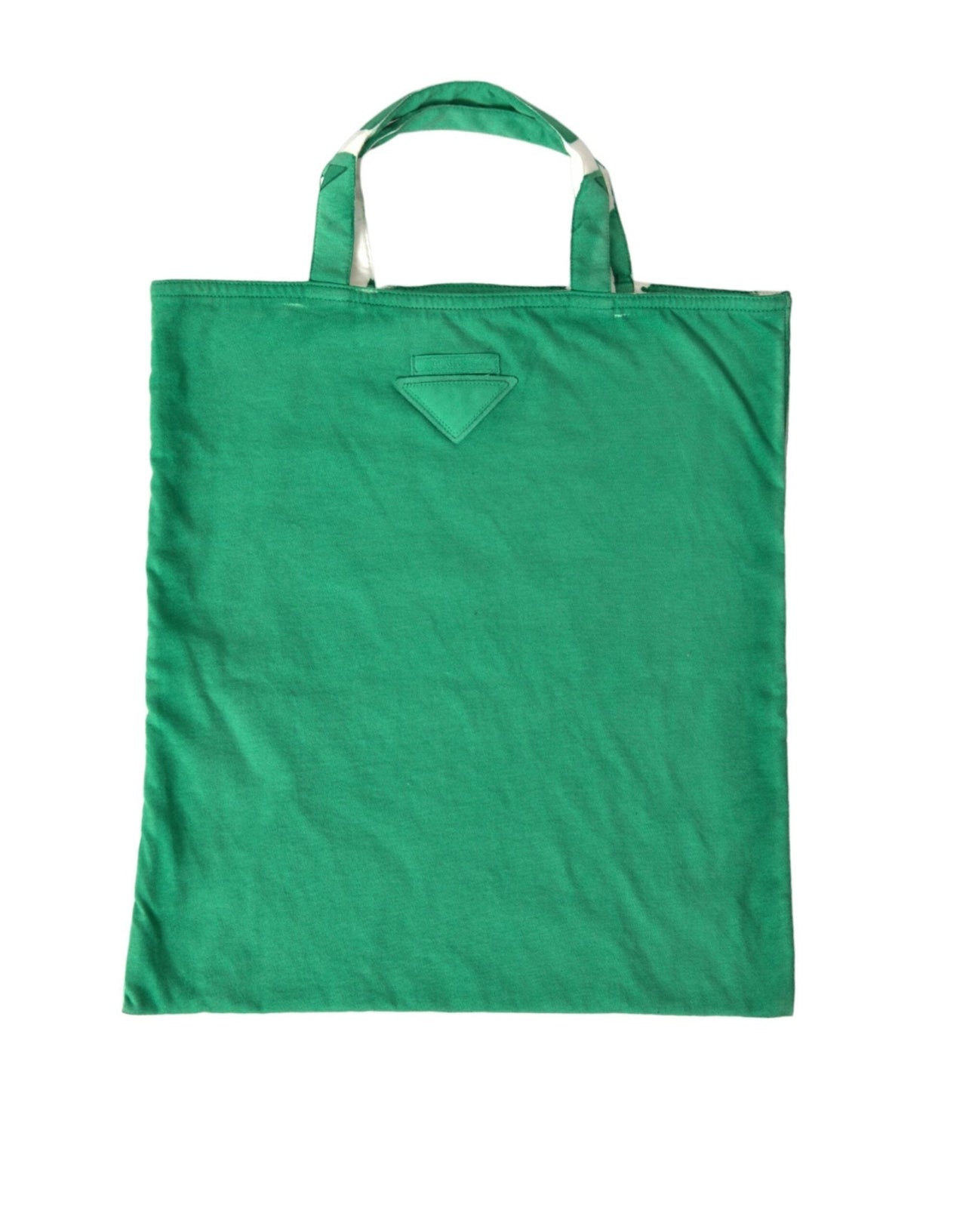 Prada Elegant Green Fabric Tote Bag - Luxour