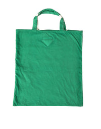 Thumbnail for Prada Elegant Green Fabric Tote Bag - Luxour