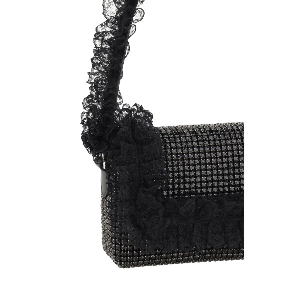 Self - Portrait Crystal Lace Shoulder Bag - Luxour