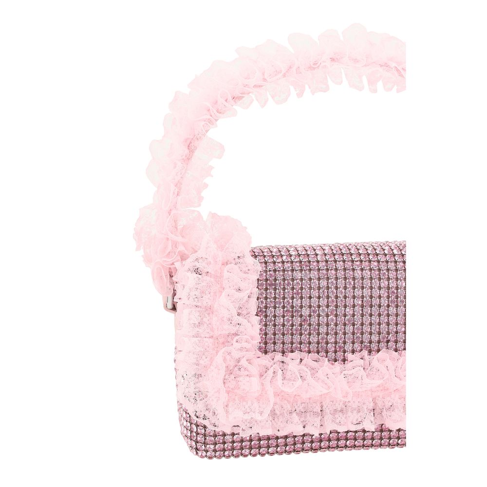 Self - Portrait Crystal Lace Shoulder Bag - Luxour