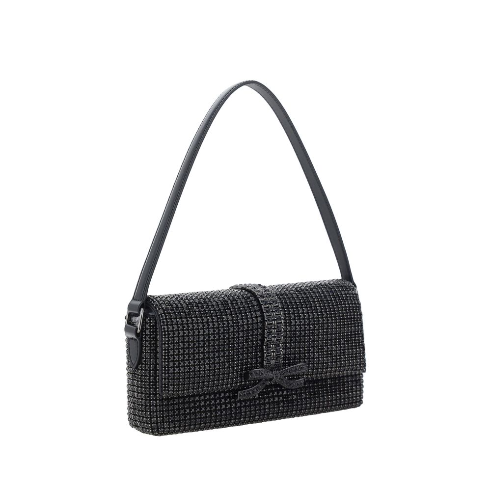 Self - Portrait Strass Baguette Shoulder Bag - Luxour