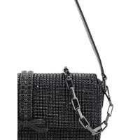 Thumbnail for Self - Portrait Strass Baguette Shoulder Bag - Luxour