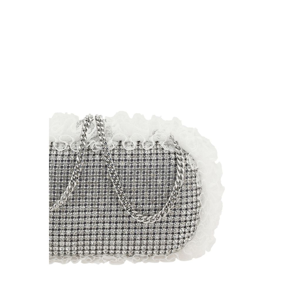 Self - Portrait The Crystal Lace Clutch Bag - Luxour