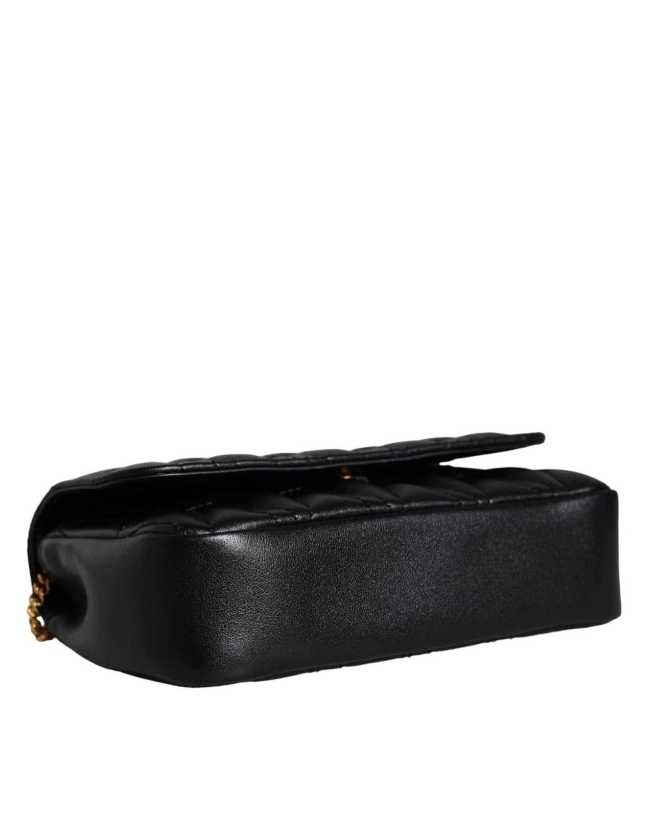 Luxour, Versace Black Mini Nappa Leather Crossbody Shoulder Bag, 