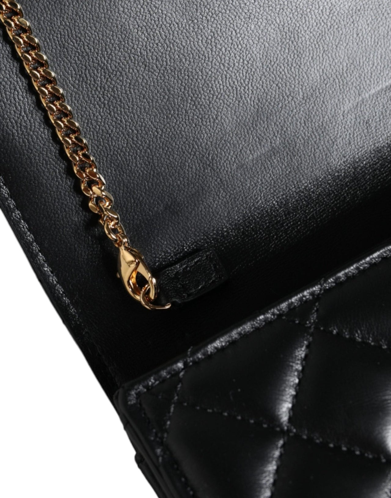 Luxour, Versace Black Quilted Nappa Leather Crossbody Shoulder Bag, 