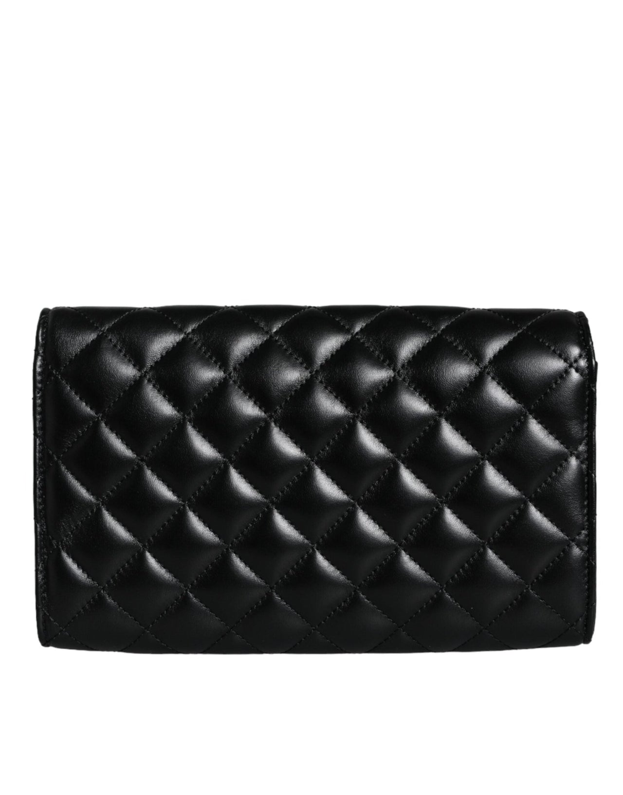 Luxour, Versace Black Quilted Nappa Leather Crossbody Shoulder Bag, 