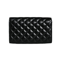 Luxour, Versace Black Quilted Nappa Leather Crossbody Shoulder Bag, 