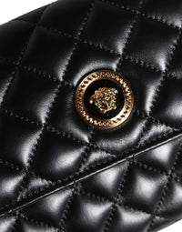 Thumbnail for Luxour, Versace Black Quilted Nappa Leather Crossbody Shoulder Bag, 