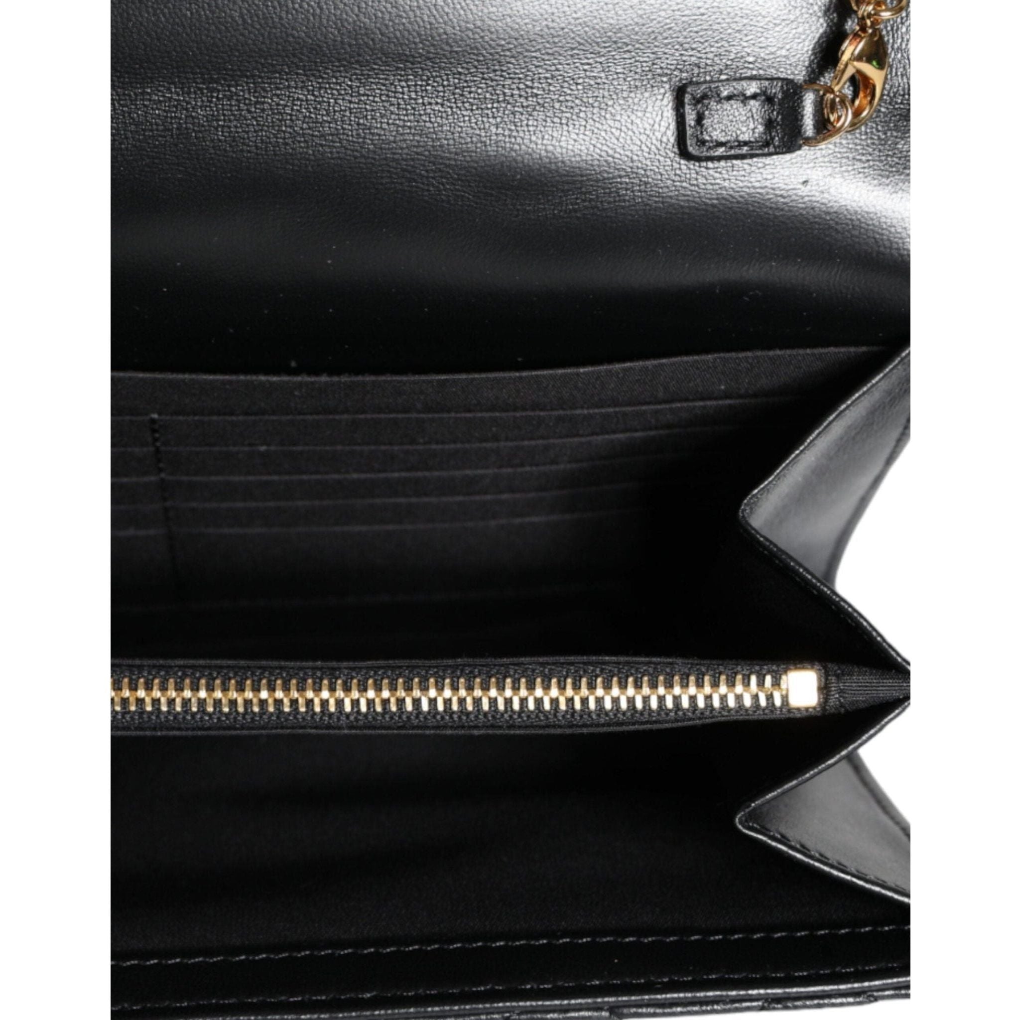 Luxour, Versace Black Quilted Nappa Leather Crossbody Shoulder Bag, 