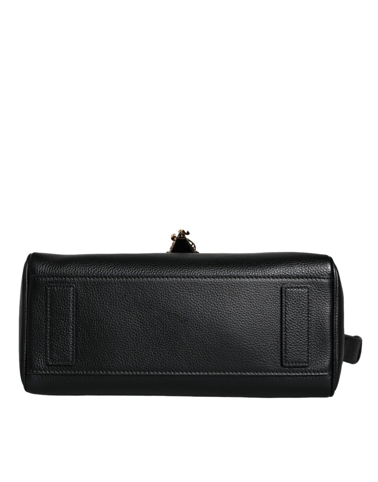 Luxour, Versace Black Top Handle Grainy Calfskin Leather Crossbody Bag, 