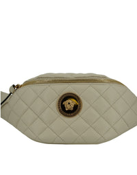 Thumbnail for Versace Elegant White Lamb Leather Belt Bag - Luxour