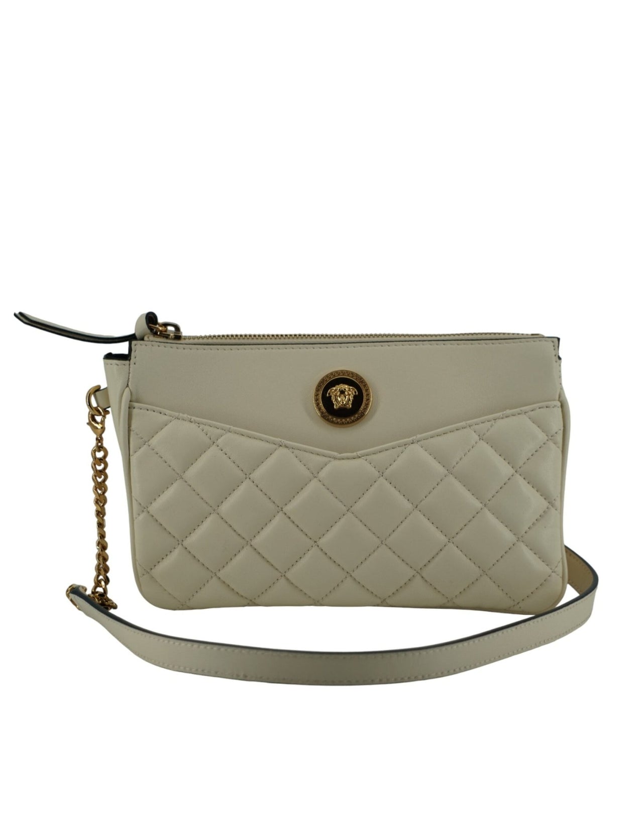 Luxour, Versace - Canvas Beige Shoulder Bag, 