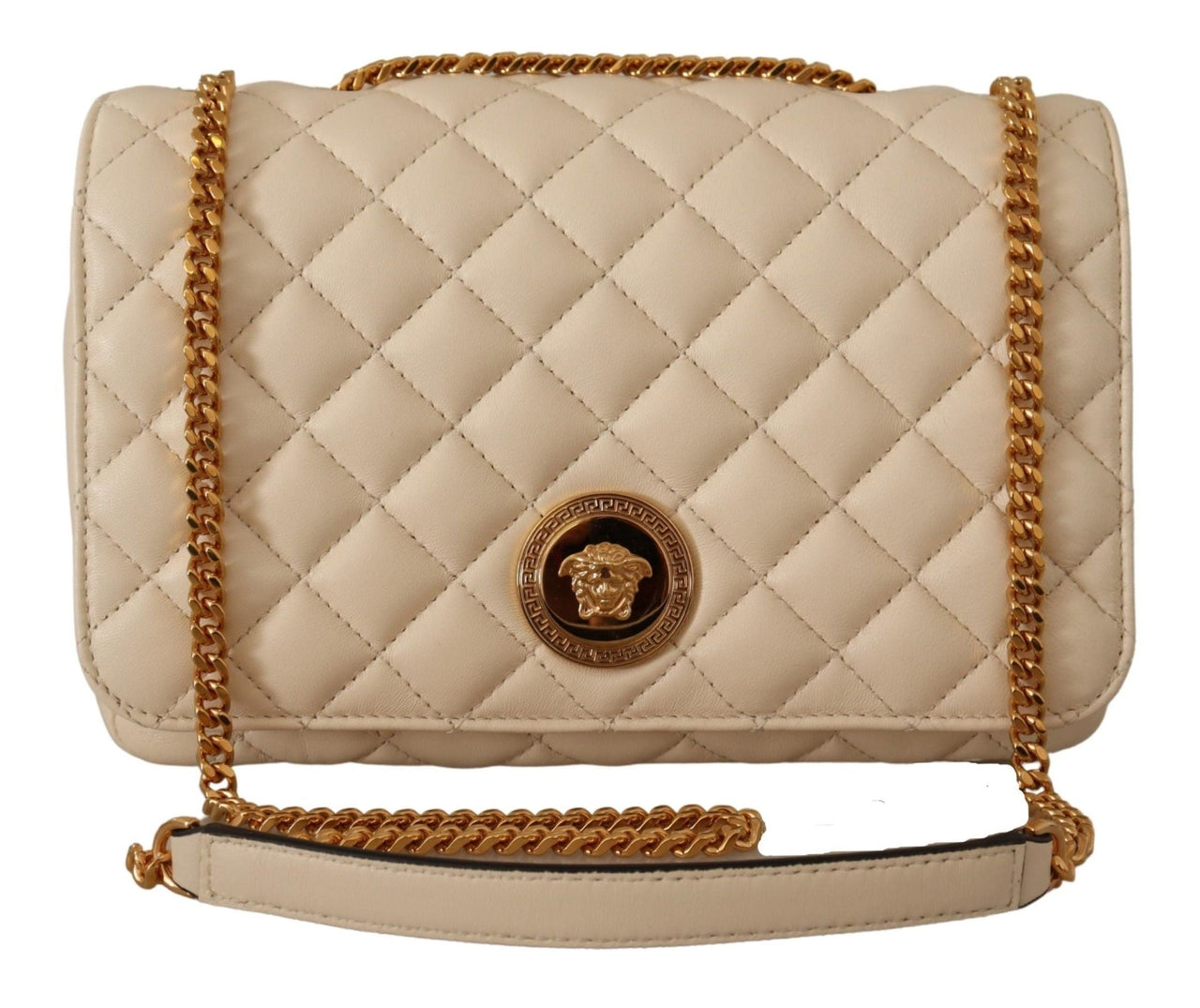 Luxour, Versace - Canvas Beige Shoulder Bag, 