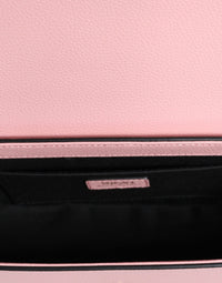 Thumbnail for Luxour, Versace Pink Grainy Calf Leather Logo Crossbody Shoulder Bag, 