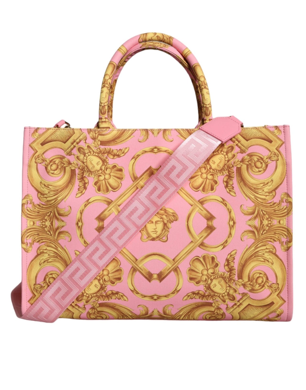 Luxour, Versace - Canvas Pink Tote Bag, 