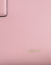 Thumbnail for Luxour, Versace Pink Small Top Handle Grainy Calf Leather Crossbody Bag, 