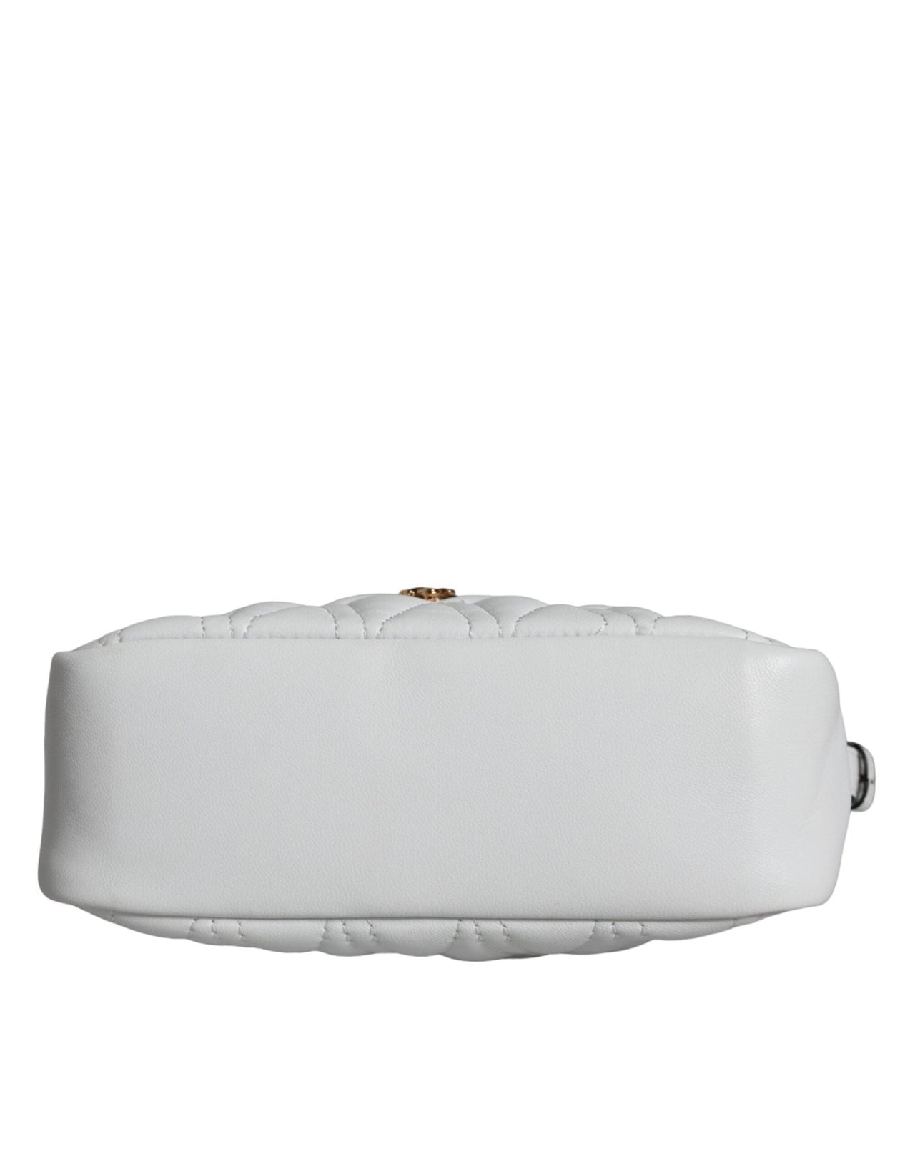 Luxour, Versace White Quilted Nappa Leather Crossbody Shoulder Bag, 